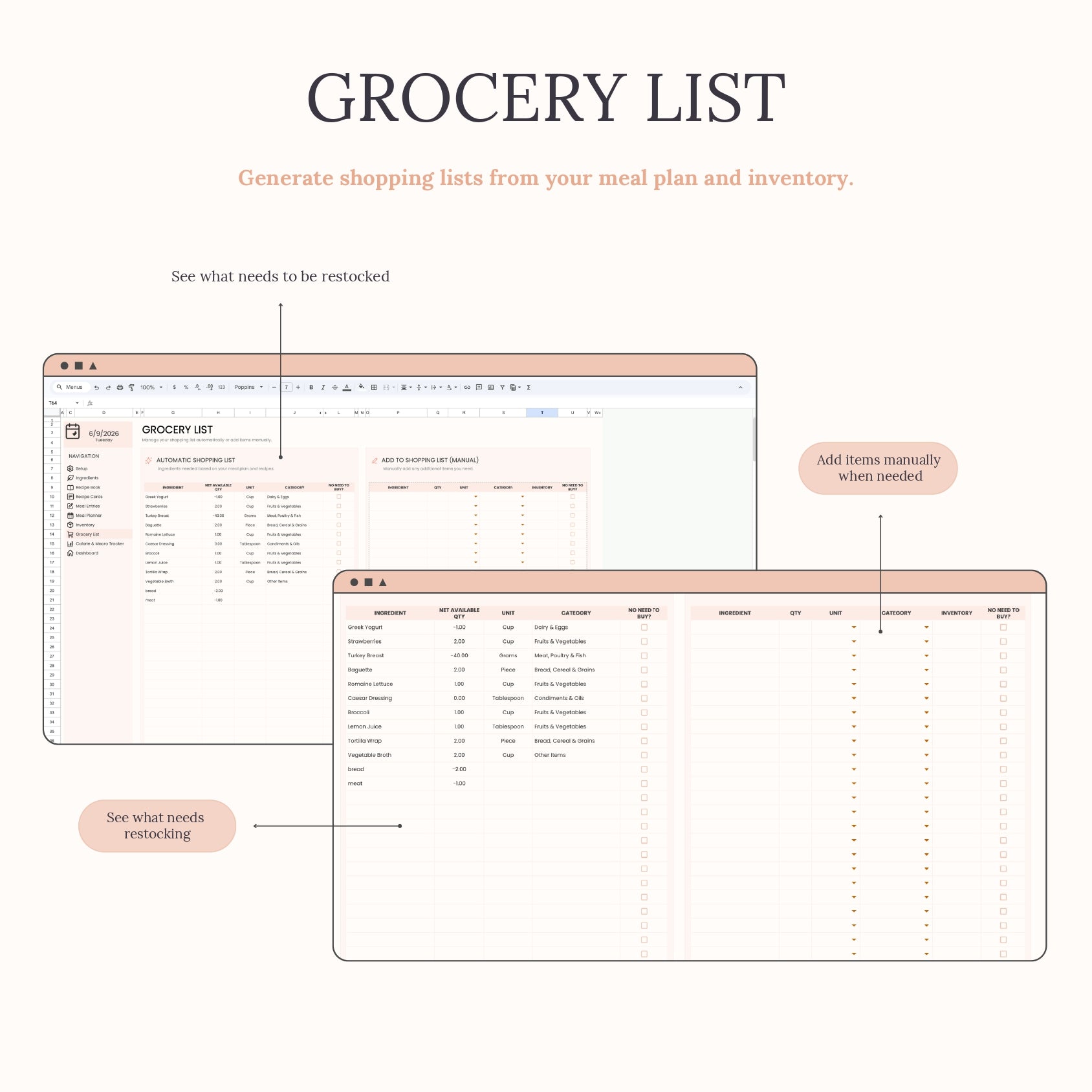 Aureline Meal Planner