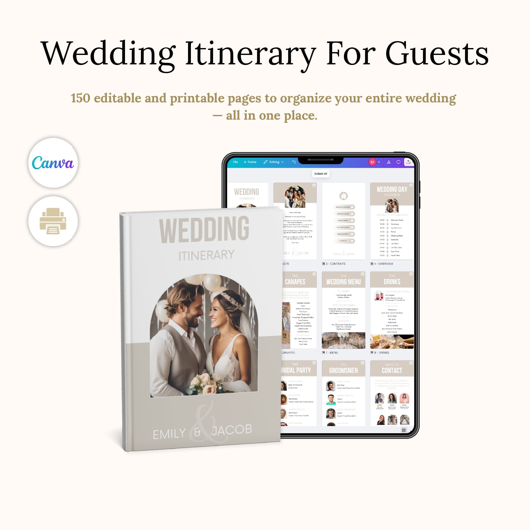 Wedding Itinerary For Guests